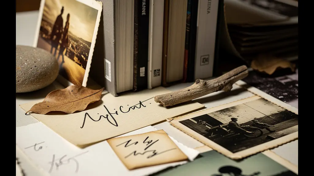 Photographer's workspace showing creative development process with various influences