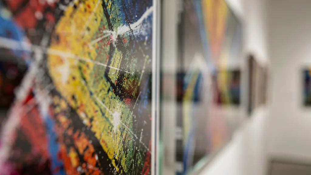 Close-up comparison showing acrylic mounted print surface versus traditional framed artwork