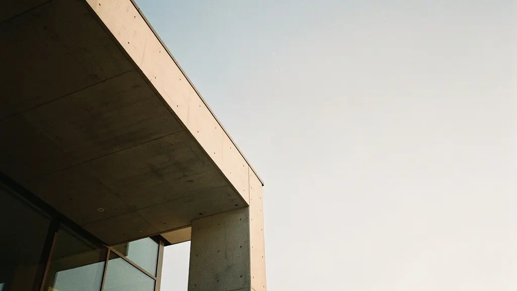 Abstract architectural photography showcasing geometric framing techniques with strong diagonal lines and negative space