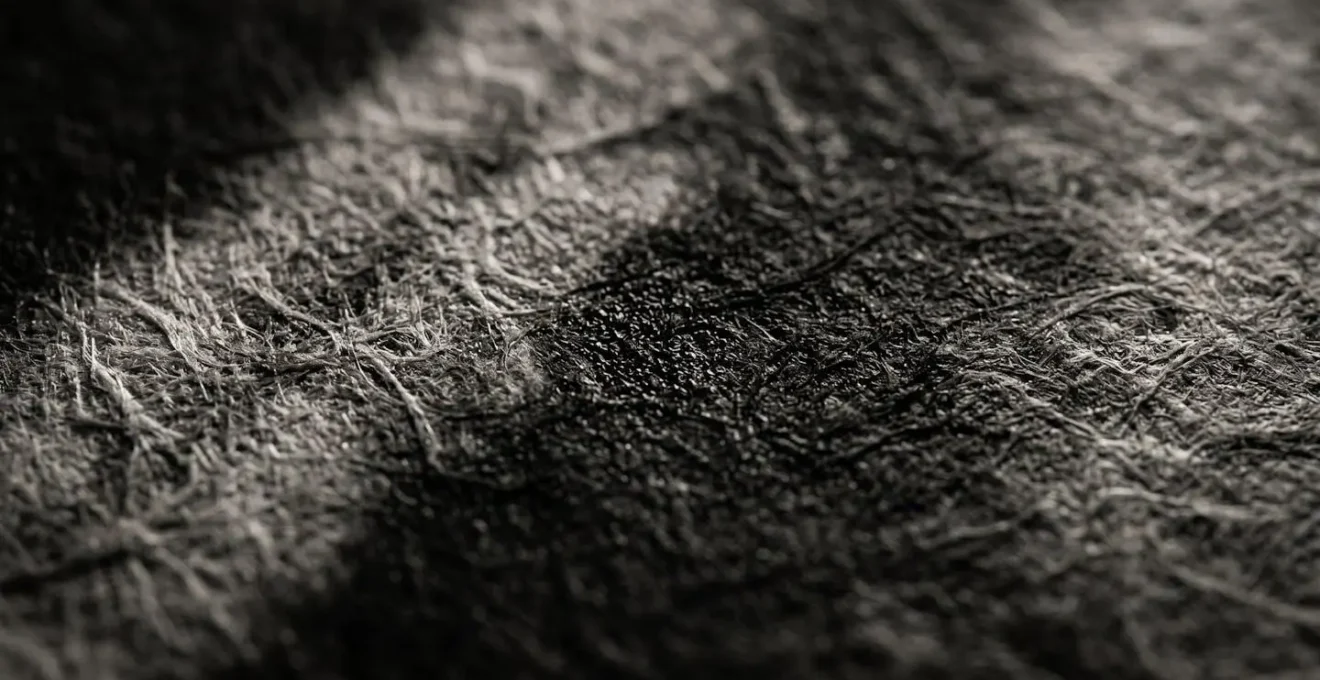 Extreme close-up showing tactile surface texture and edge acuity created by local contrast adjustment