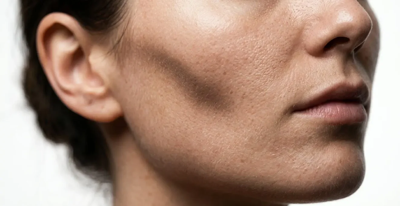 Close-up demonstration of light shaping on facial features using negative fill for micro-contrast in bright environment