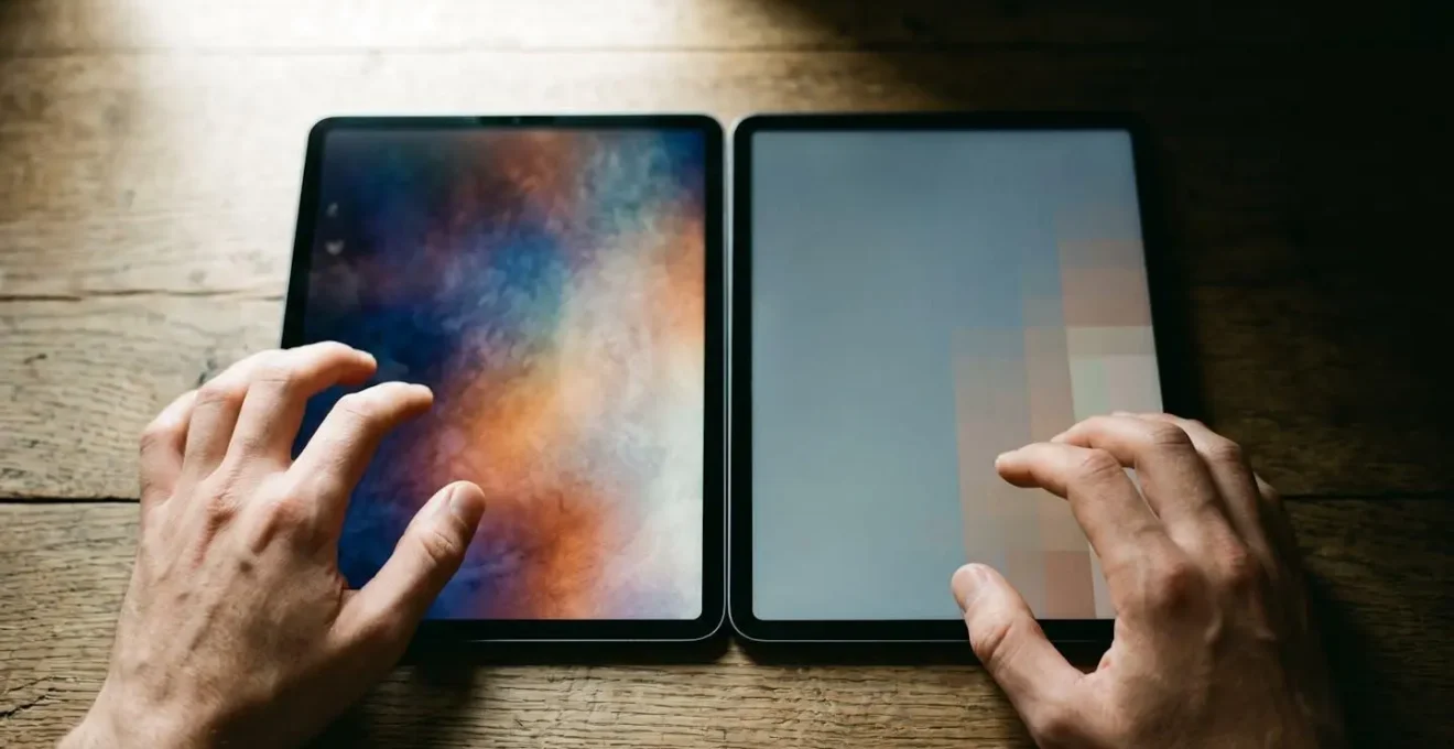 Side-by-side workspace showing RAW file flexibility versus baked TIFF limitations in photo editing
