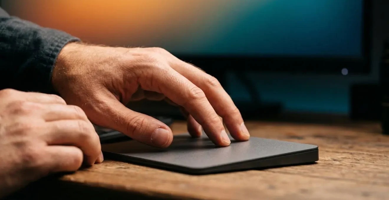Close-up hands adjusting color temperature on photography editing interface with split-tone color wheels
